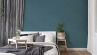 Vinyltapete blau Modern Retro Uni Geo Nordic 363