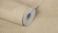 Vinyltapete Titanium 3 Streifen Klassisch Gold 44