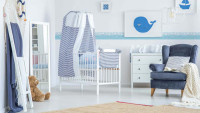 Papier (selbstklebend)tapete blau Modern Kinder Bilder Blumen & Natur Lovely Kids 731