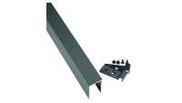 planeo TerraWood - DESIGNO Aluminium Abschlussleiste U-Profil anthrazit