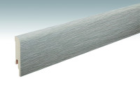 MEISTER Sockelleisten Fußleisten Eiche weißgrau 6277 - 2380 x 80 x 16 mm