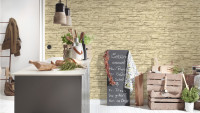 Vinyltapete Best of Wood`n Stone 2nd Edition A.S. Création Steinwand Beige Creme 130