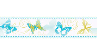 SK Folietapete Only Borders 11 Blumen & Natur Modern Blau 217