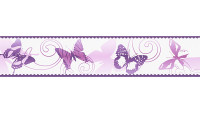 SK Folietapete Only Borders 11 Blumen & Natur Modern Lila 224