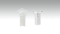 Innenecke selbstklebend für Fußleiste F100201AB Alt-Berlin Weiß 18 x 60 mm