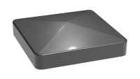 planeo Alumino Pfostenkappe Anthrazitgrau 9x9cm