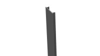 planeo Alu-Pfostenabdeckleiste Anthrazitgrau 100cm 7x7cm