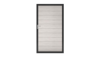 planeo Solid - Universaltor Bi-Color Weiß mit Anthrazit-Alurahmen