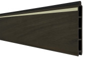 planeo Solid - Lightstripe Einzelprofil Walnuss co-extrudiert