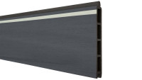 planeo Solid - Lightstripe Einzelprofil Steingrau co-extrudiert