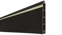 planeo Solid - Lightstripe Einzelprofil Schwarz co-extrudiert