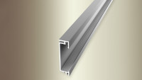 planeo Aluminium-Sockelleiste 059 Silber - 2500 x 15 x 60 mm