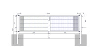 planeo Universaltor medium 2-flg. Moosgrün