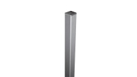planeo Viento - Alu-Torpfosten speziell verstärkt zum Einbetonieren Alu-Eloxiert 240cm inkl. Kappe