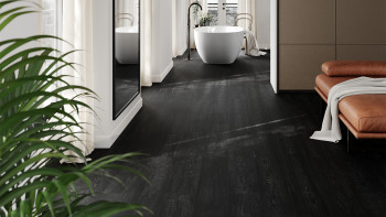 planeo Rigid Klick Vinyl - Wood Black | Trittschalldämmung integr. (100P190-N)