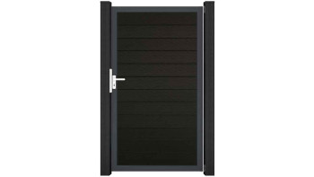 planeo Gardence Strong - BPC-Universaltor Schwarz co-ex mit Anthrazit Alurahmen 150x180x4cm