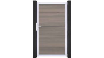 planeo Gardence Strong - BPC-Universaltor Bi-Color co-ex mit Silber Alurahmen 150x180x4cm