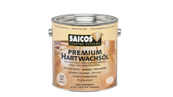 Saicos PREMIUM Hartwachsöl Weiß transparent matt 0,75l