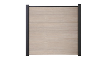 planeo Basic - PVC-Steckzaun Quadratisch Sheffield Oak 180 x 180 cm