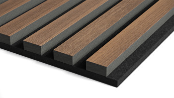 planeo Akustikpaneele ISO - Eiche Braun - 2400 x 600 x 21mm