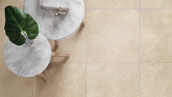 planeo DIYTile Bodenfliese Schiefer - 60 x 60 x 12 cm Sandbeige PT