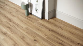 planeo Rigid Klick Vinyl - SolutionX 2in1 Eiche Natur Rustikal | Trittschalldämmung integr. (ECF-0092)