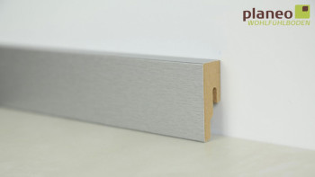 planeo Alu-Design Sockelleiste 18 x 50mm Modern Alu