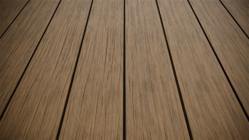 planeo AntikWood WPC Terrassendiele Massiv - Hellbraun 3m antik gealtert
