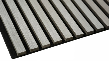 planeo Akustikpaneele - Wood Grau/Schwarz 60x60 cm