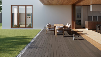 MUSTER BPC Terrassendielen Braun Terrassenholz Terrassendeck Dielen Holz WPC 