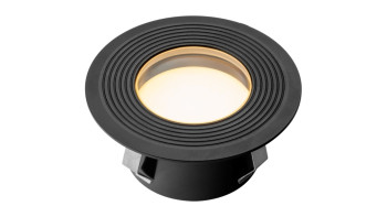 planeo Terrassenbeleuchtung 12V - LED-Einbauleuchte Onyx 90 RA - 2W 76Lumen
