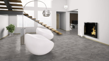Wineo Bioboden Marmoroptik - 1500 stone XL Klebevinyl Grey Marble (PL105C)