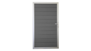 planeo Solid - Universaltor Steingrau co-ex mit Alurahmen
