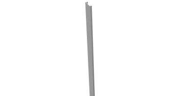planeo Alumino - Pfostenabdeckleiste Silbergrau 100cm
