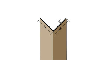 planeo Protect Winkelprofil - WP 35x35x2500mm weiß