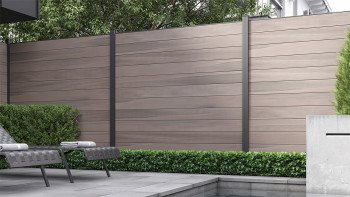 planeo Gardence BPC-Zaun - Desert co-ex Designeinsatz optional 180 x 180 cm