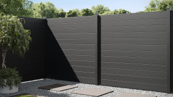 planeo Gardence Aluminium-Gartenzaun - Anthracite optional 180 x 180 cm