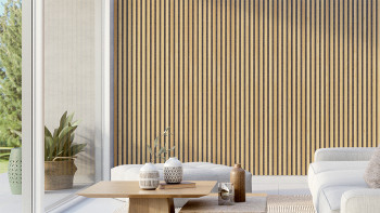 Skaben Akustikpaneele SilentWall Pro - Eiche Hellbraun - 250 x 60 cm
