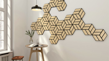 Skaben Akustikpaneele SilentWall - HexaUno New Light - 30 x 26 cm