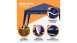 Faltpavillon Dunkelblau 3 x 3 m