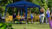Faltpavillon Dunkelblau 3 x 3 m