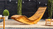 Saunaliege Akazienholz 155 x 60 x 93 cm klappbar