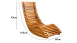 Saunaliege Akazienholz 155 x 60 x 93 cm klappbar