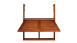 Balkonhängetisch Akazienholz 65 x 45 x 87 cm klappbar
