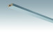 MEISTER Sockelleisten Deckenabschlussleisten Edelstahl-Metallic 4079 - 2380 x 40 x 15 mm
