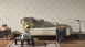 Vinyltapete grau Retro Landhaus Barock Blumen & Natur Ornamente Château 5 933