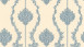 Vinyltapete blau Retro Landhaus Barock Blumen & Natur Ornamente Château 5 936