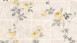 Vinyltapete gelb Klassisch Retro Blumen & Natur Château 5 013