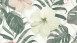 Tapete Dream Again Michalsky Living Blumen Palmenblätter Grün Weiß Grau 182