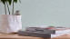 Vinyltapete blau Modern Uni Linen Style 343